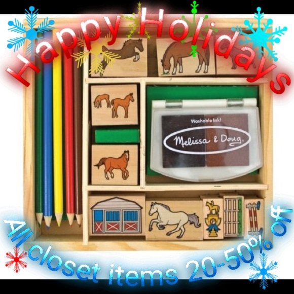 Melissa and Doug Other - NIB Melissa and Doug Horse Stable Stamp Set
